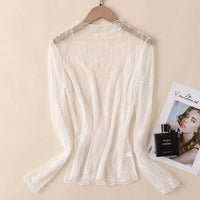 Accity - Women's Sexy Mesh Blouse