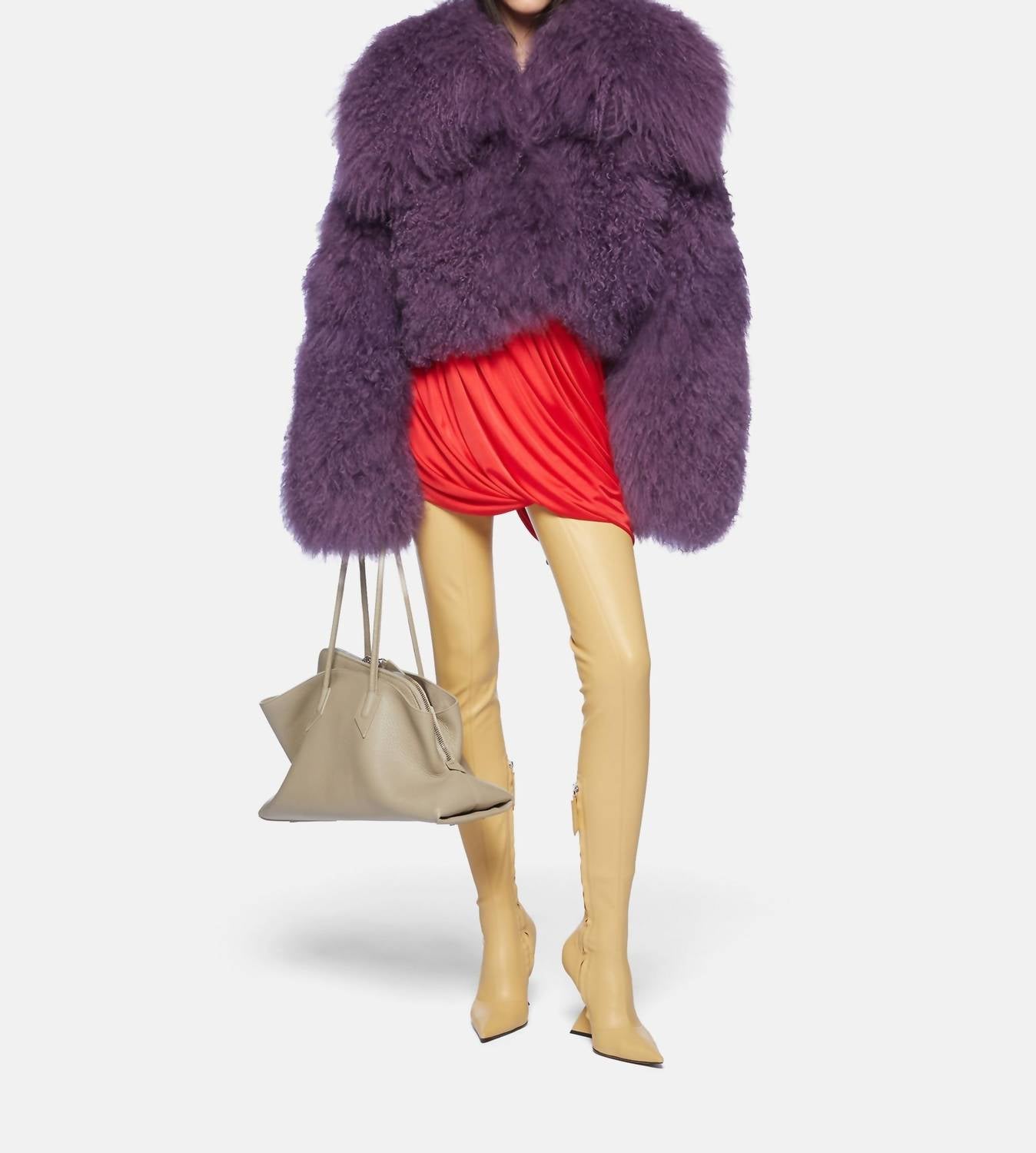 The Attico - Mongolia Fur Bomber Jacket