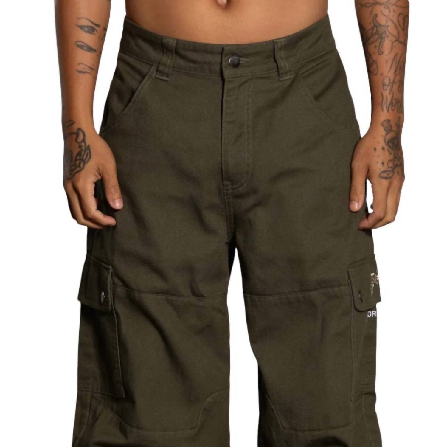 Loiter Anti Flow Cargo Pants in olive - men's pants - view 7