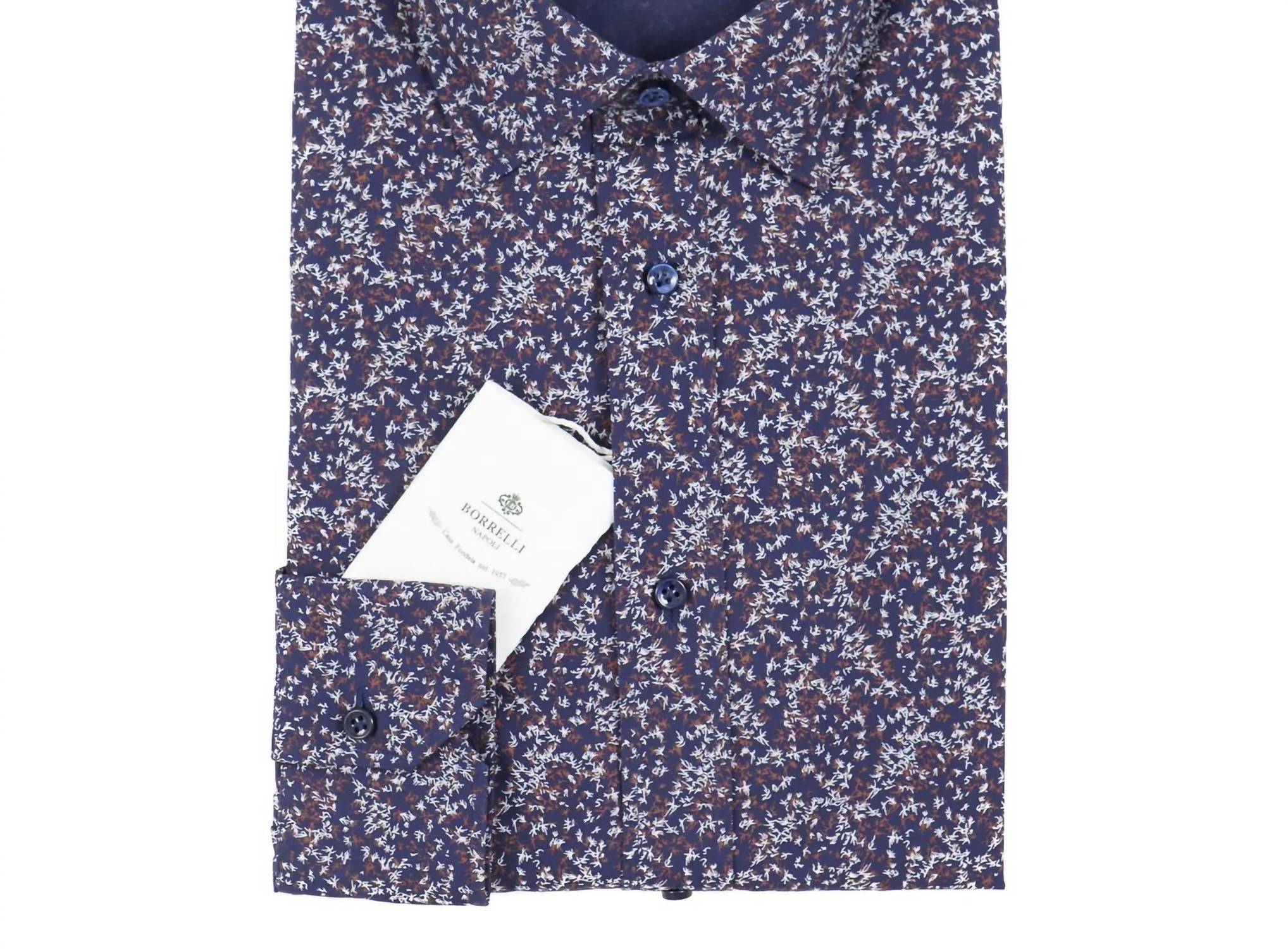 Luigi Borrelli Napoli - Men's Printed Cotton Shirt