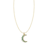 Adriana Pappas - Women's Emerald Moon Necklace
