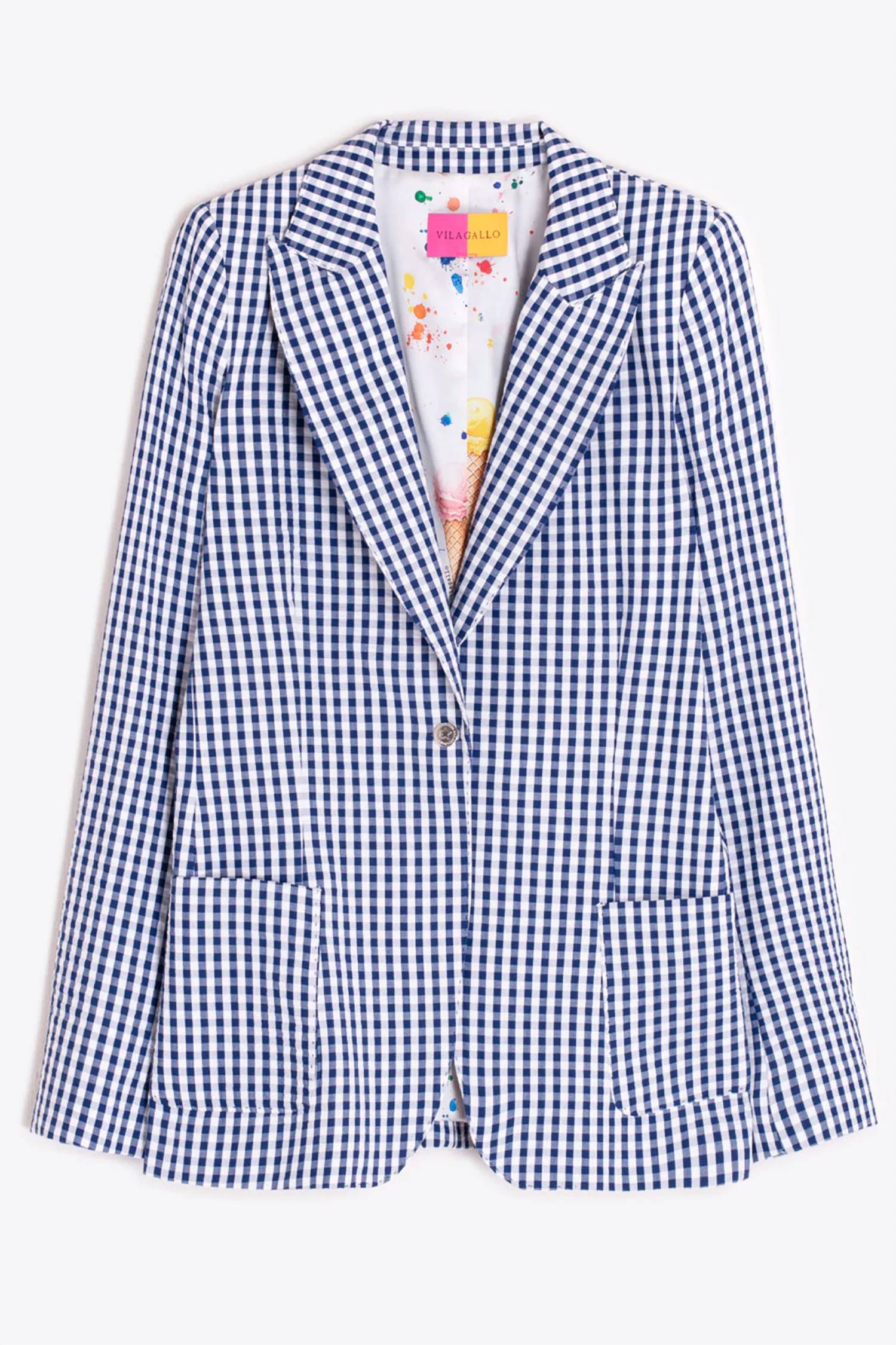 Vilagallo - Women's Vichy Blazer