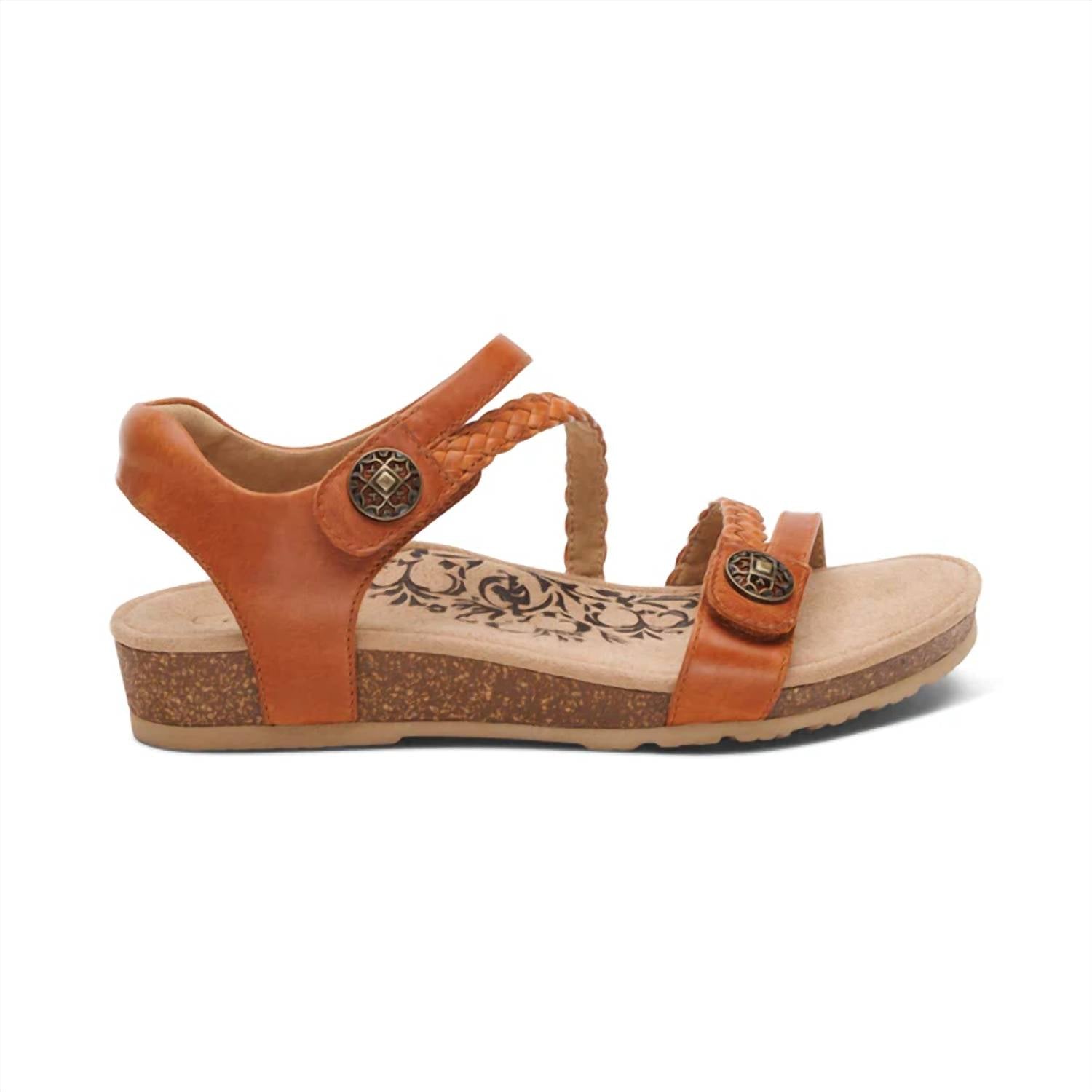 Aetrex - Women's Jillian Braided Quarter Strap Sandal