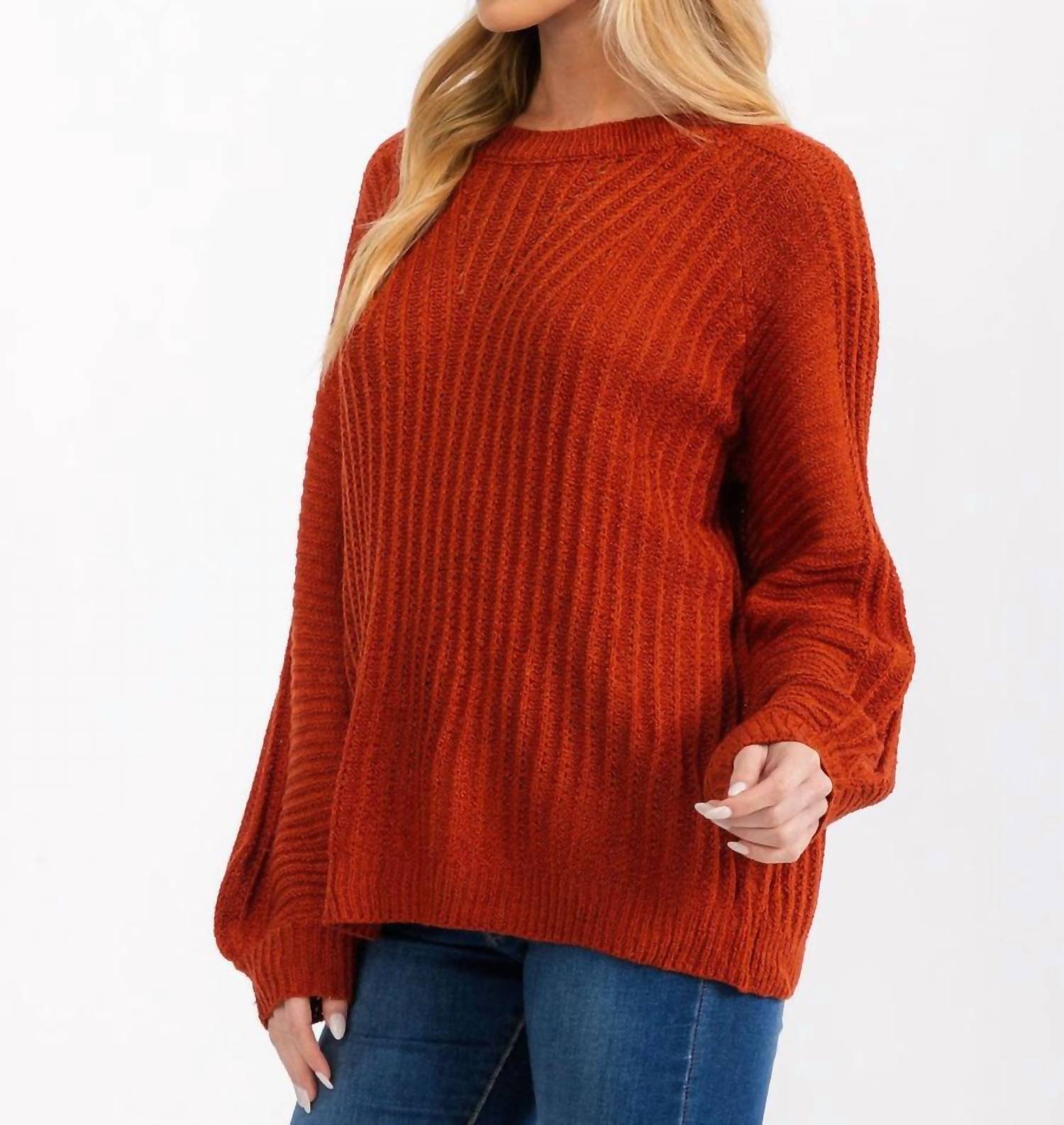 Wholesale Fashion Trends - Long Balloon Sleeve Pullover