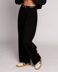 PISTOLA Eden Pleated Ponte Trouser in night out 1 - women's pants - alternate view