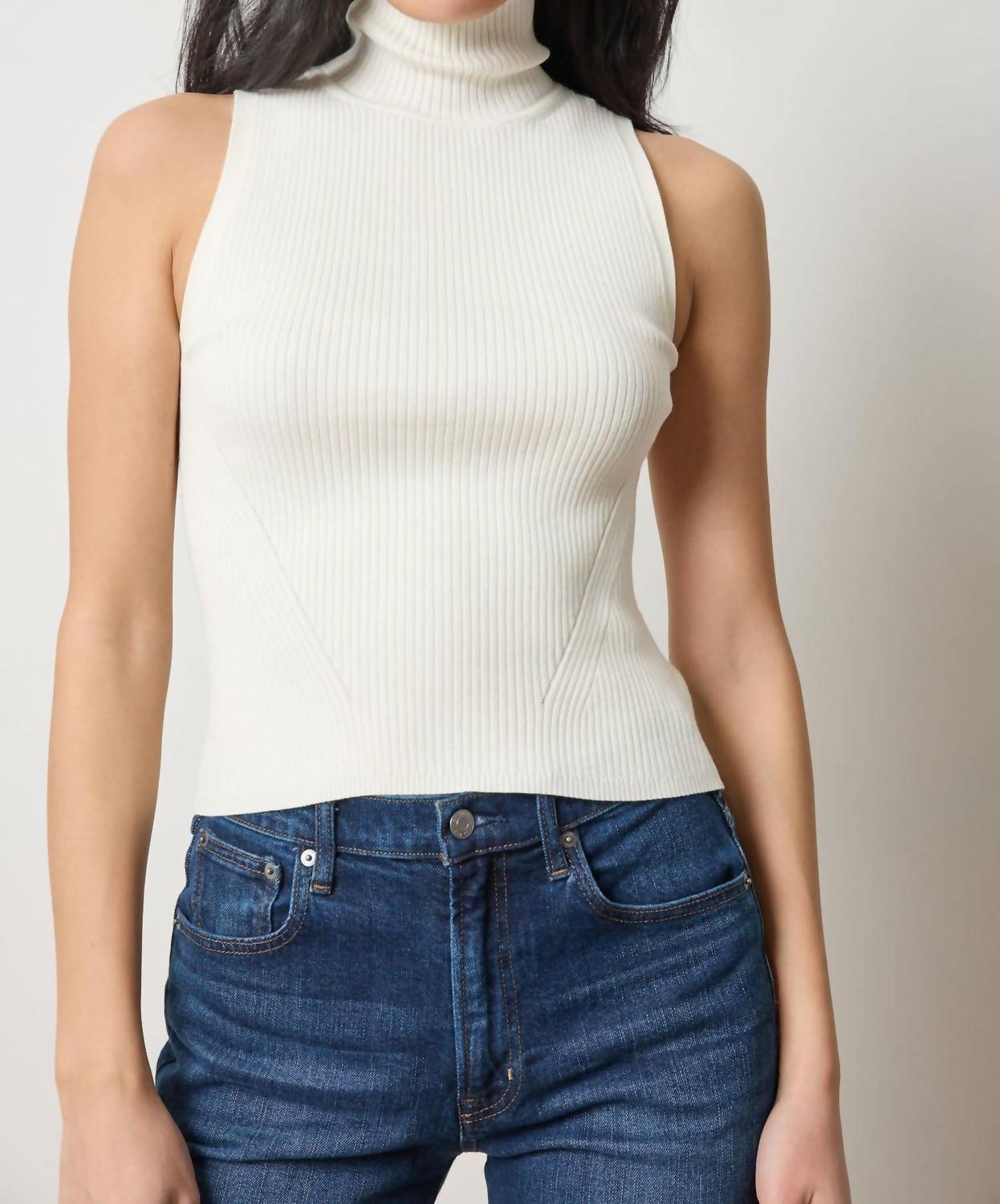 Lilla P - Rib Turtleneck Shell Sweater