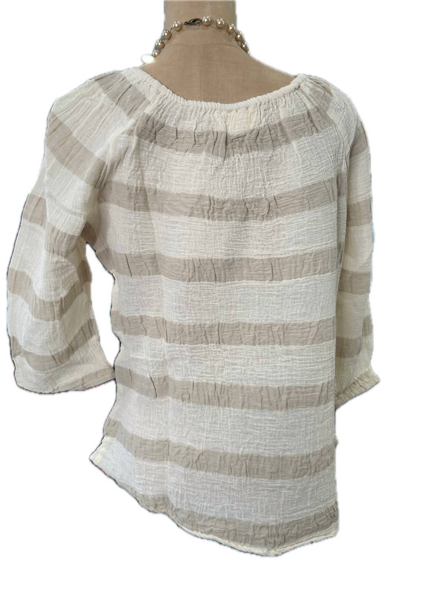 Paperlace - Women's Elastic Stripe Top