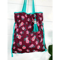 Folklore Couture - Drawstring Cotton Market Tote Bag