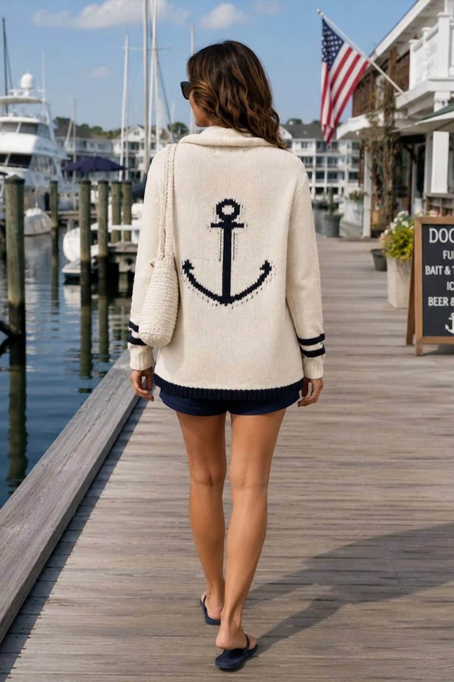 Vintage Havana - Anchor Cardigan