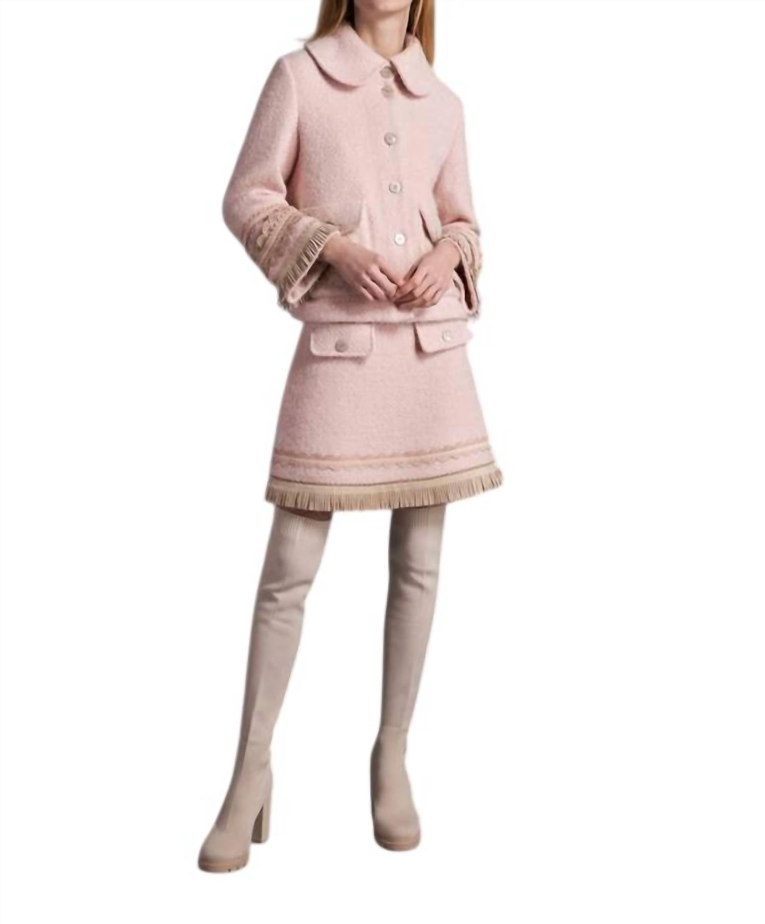 Tricot Chic - Woven mini skirt