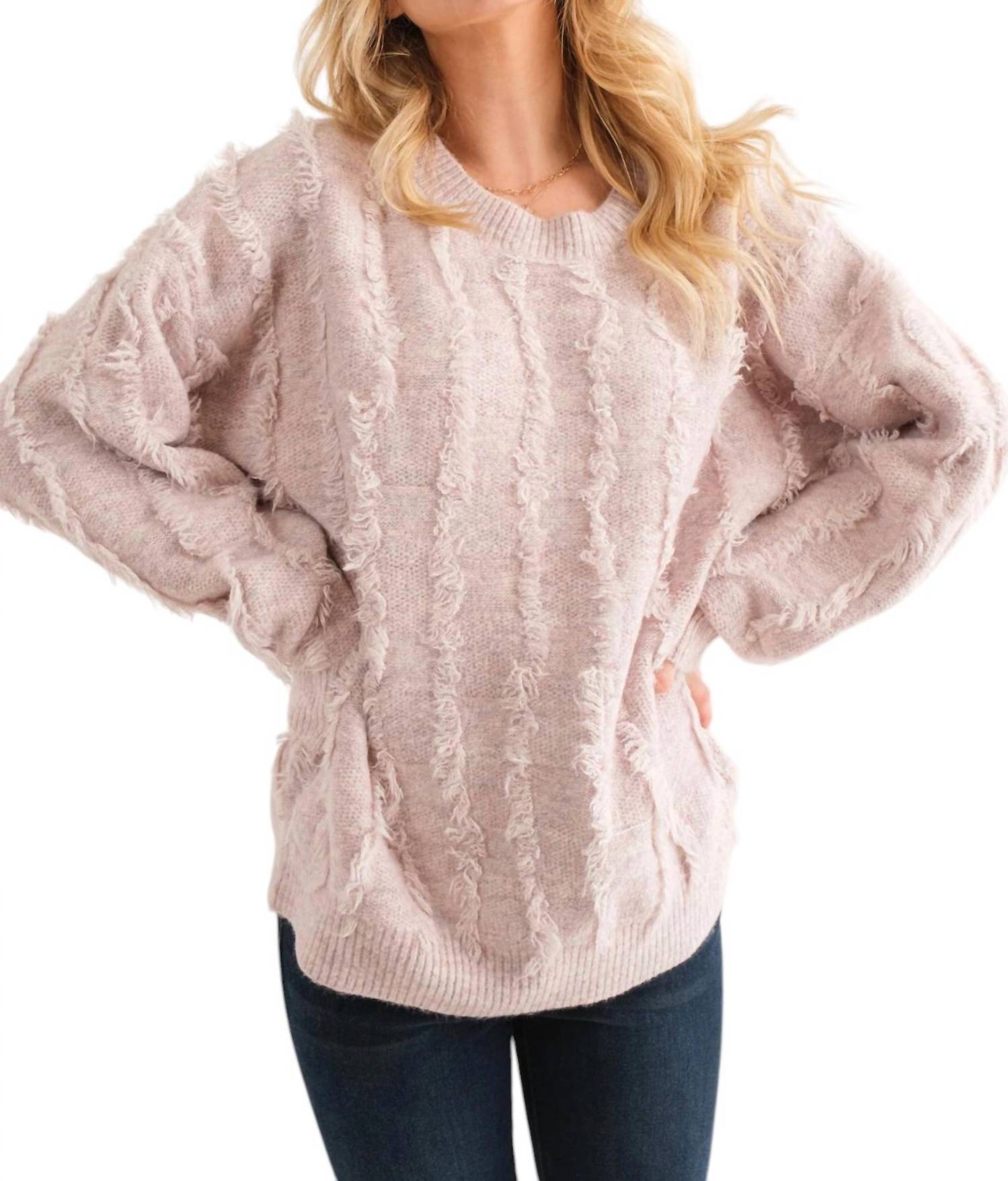 And The Why - On the Fritz Fringe Sweater