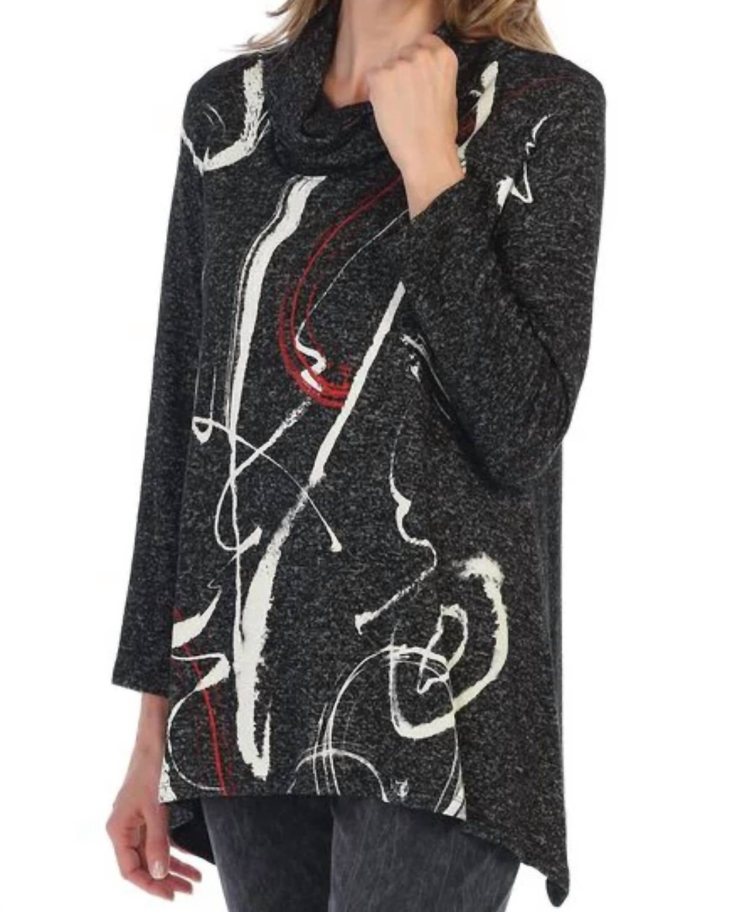 Jess & Jane - Matilda Brushed Knit Cowl Neck Top