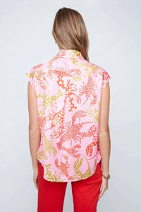 Renuar - Printed Cap Sleeve Top