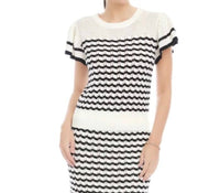 Fifteen Twenty - Uma Stripe Pointelle Cotton Blend Sweater