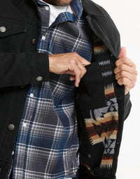 Jachs New York - Lined Bull Denim Trucker Jacket