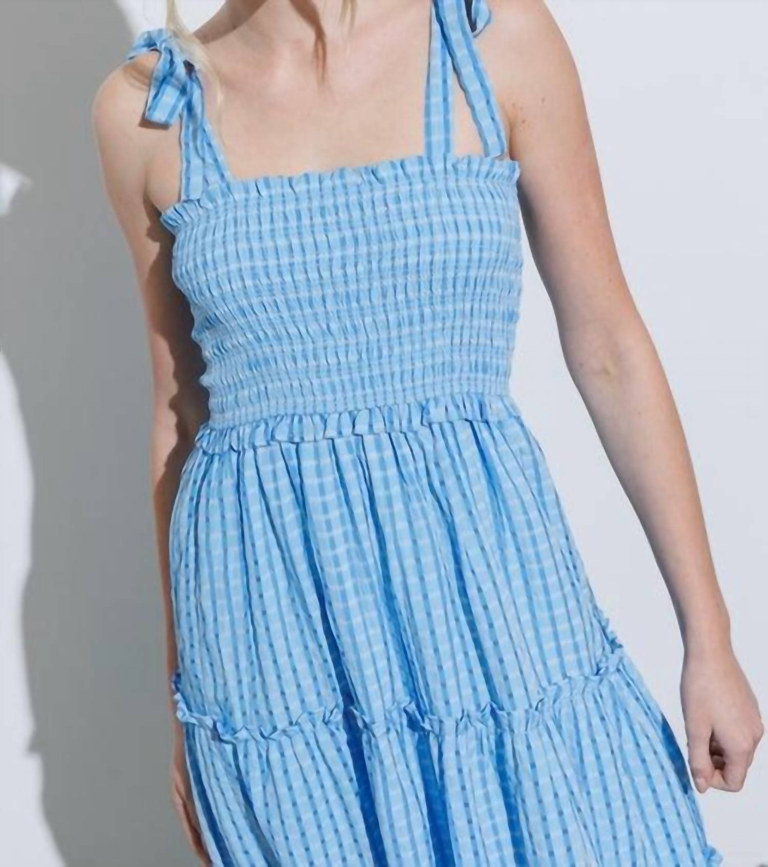 Aaron & Amber - Smocked Maxi Dress
