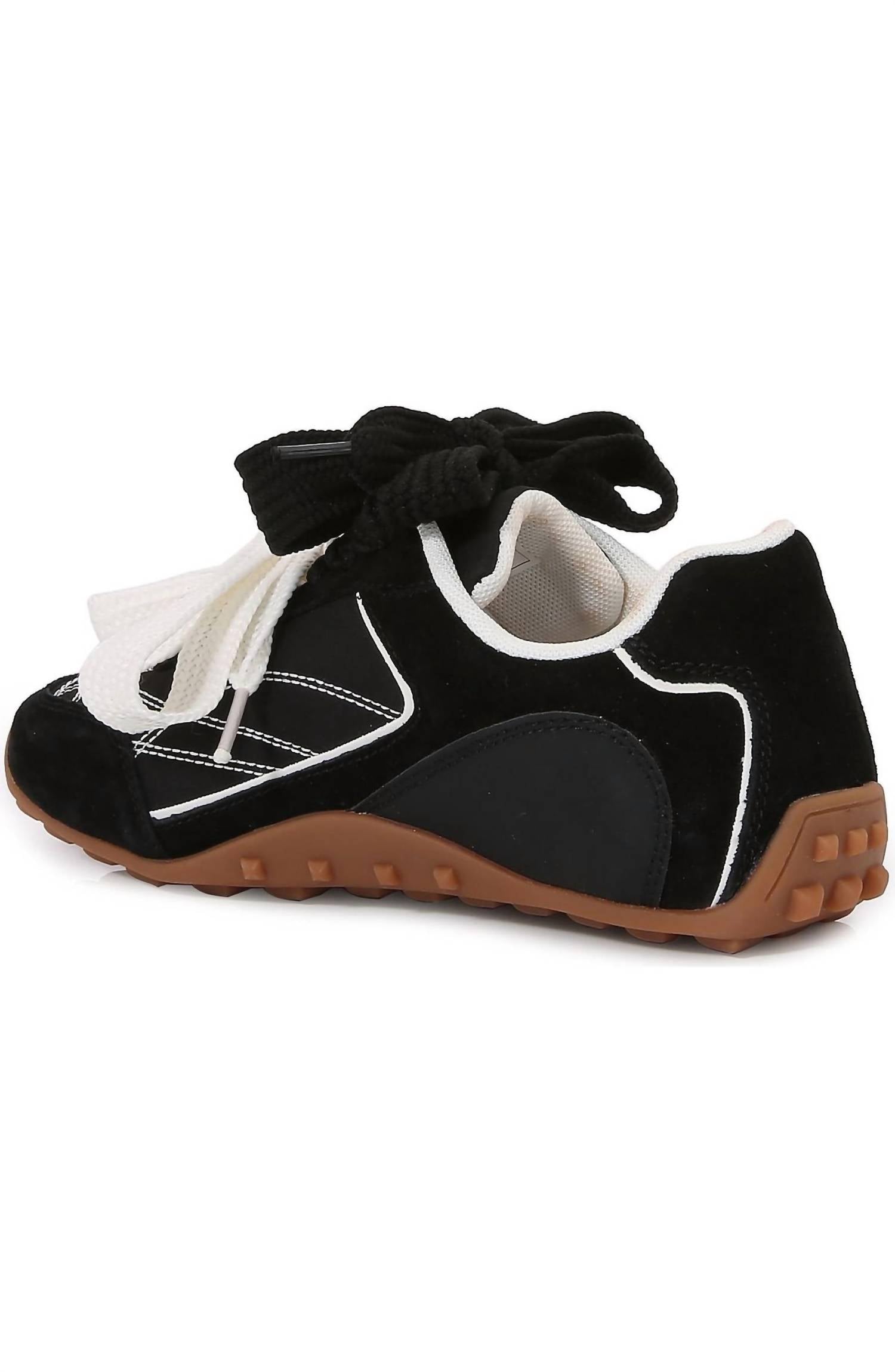 Berness - Women's Double Ribbon Lace Up Sneaker Shoe