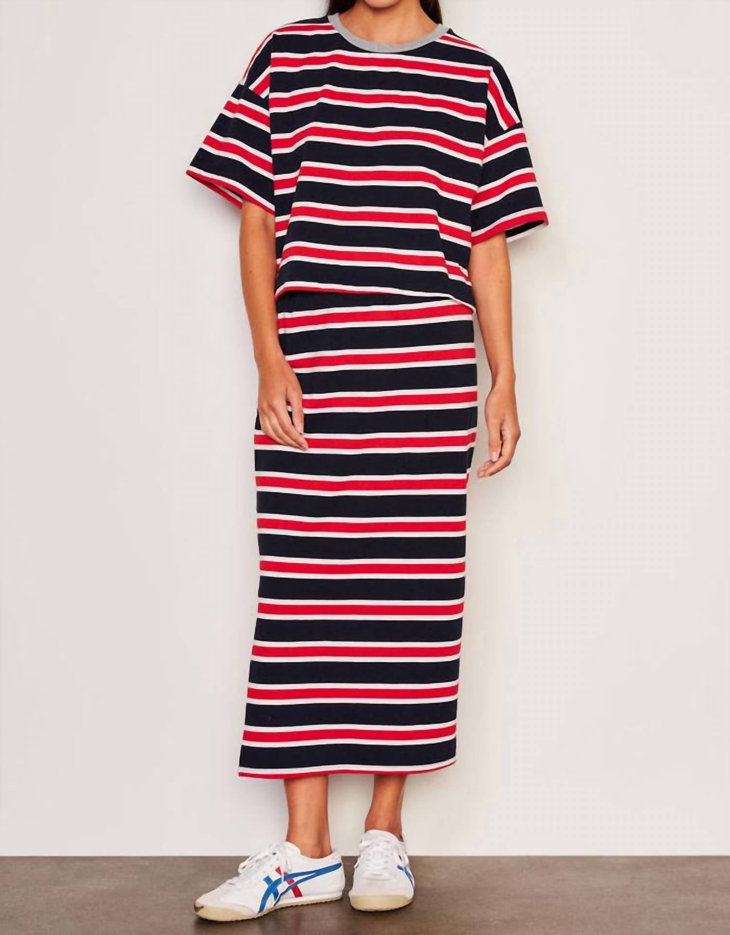 Sundry - Midi Side Slit Skirt