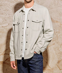 Rails Rhett Shirt Jacket in stone - men's shirt - detail view