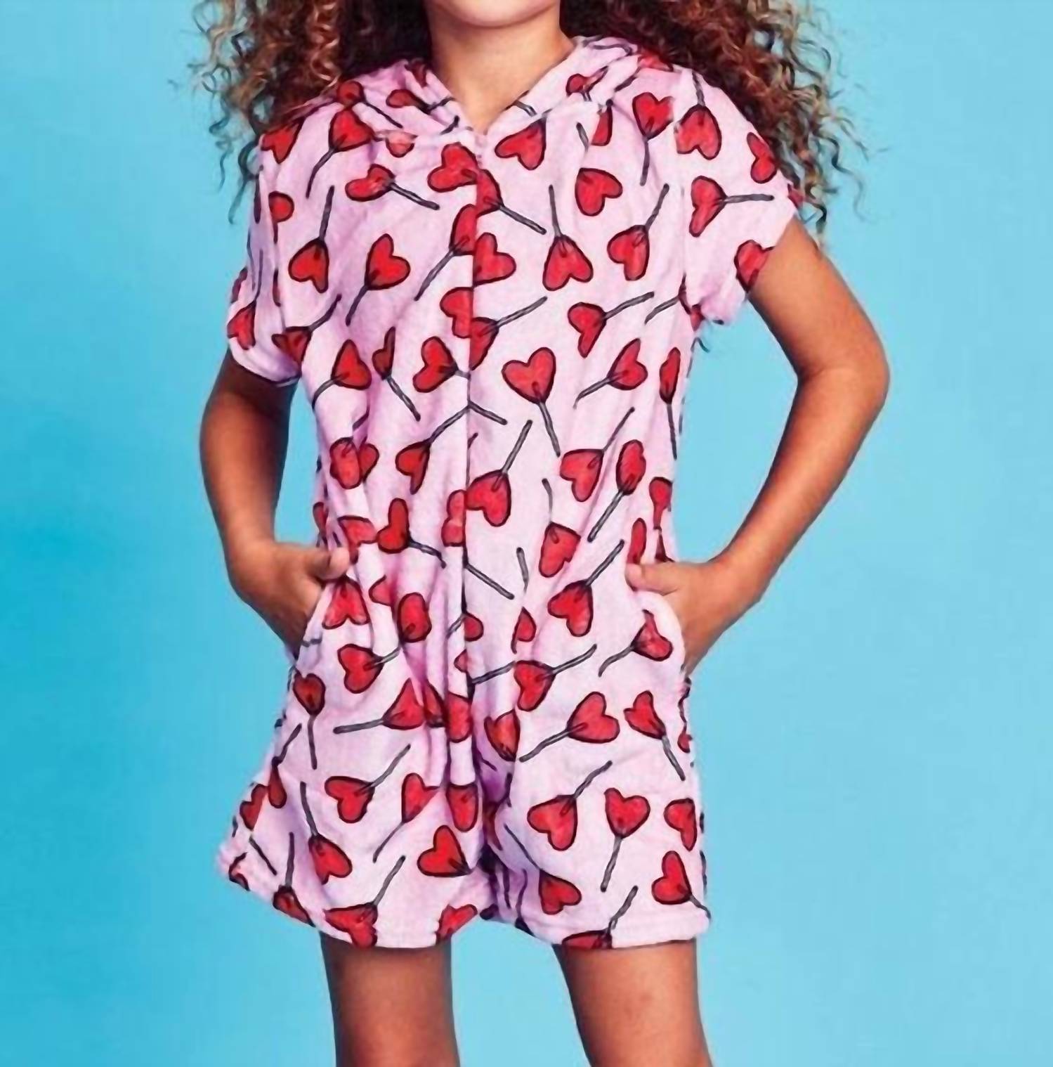 Iscream - Lollipop Hearts Plush Romper