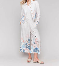Charlie B - Printed Linen Blend Jacket