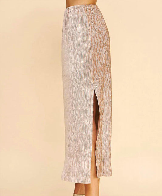 Pinch - Textured Knit Midi Skirt