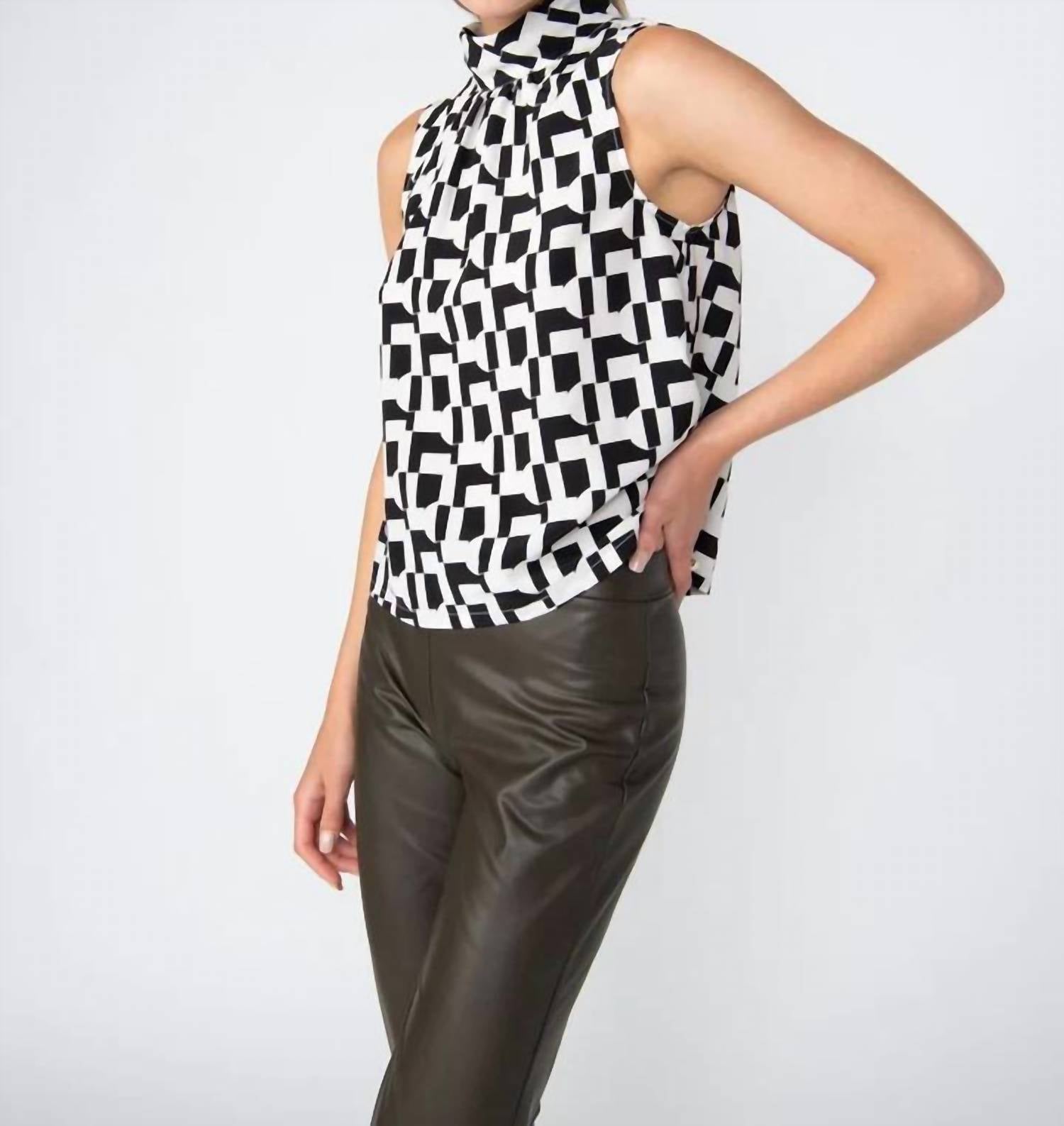 Sanctuary - Mockneck Popover Blouse