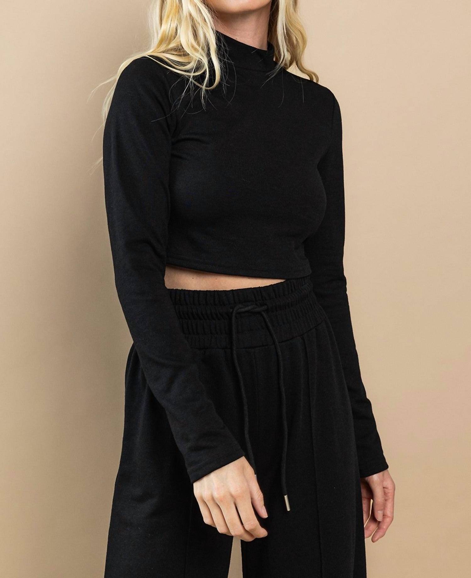 TCEC Brunch Date Top in black - women's shirt