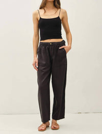 Be Cool - Vanya Linen Blend Barrel Pants