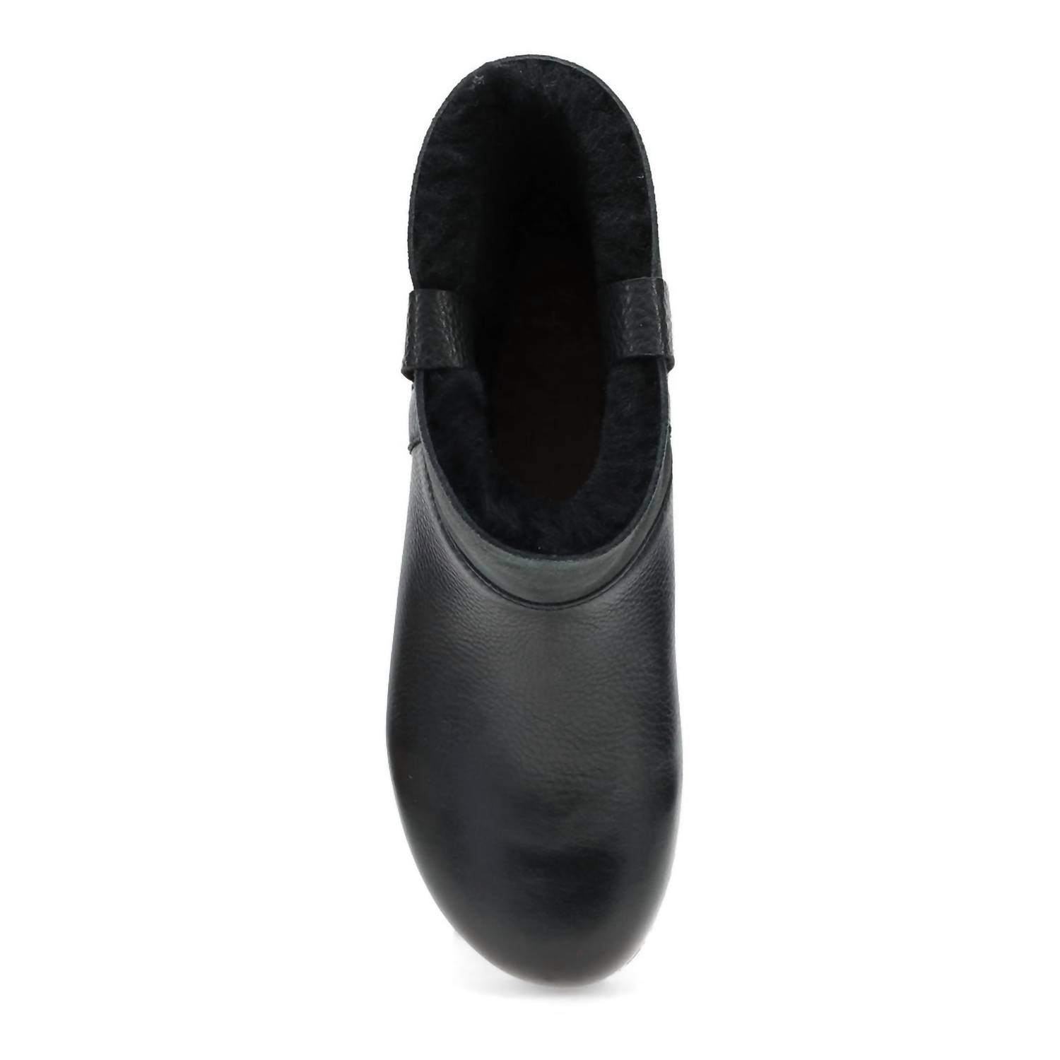 dansko Women's Mckenzie Waxy Milled Boots in black - women's shoe - alternate view