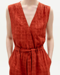Thinking Mu - Crossed V-neckline Jumpsuit