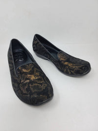 dansko Women's Olivia Loafer in metallic - women's flats - alternate view