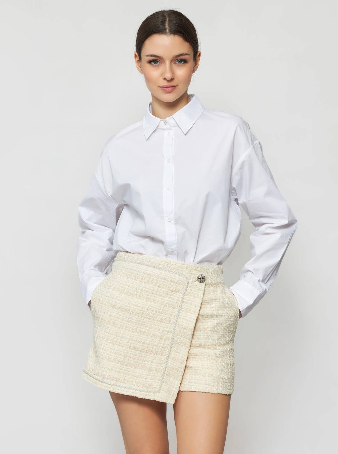 Solgo Atelier - Pogonia Tweed Bouclé Skort