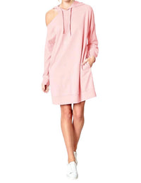 Sugarlips - Deanna Cut Out French Terry Hoodie Dress