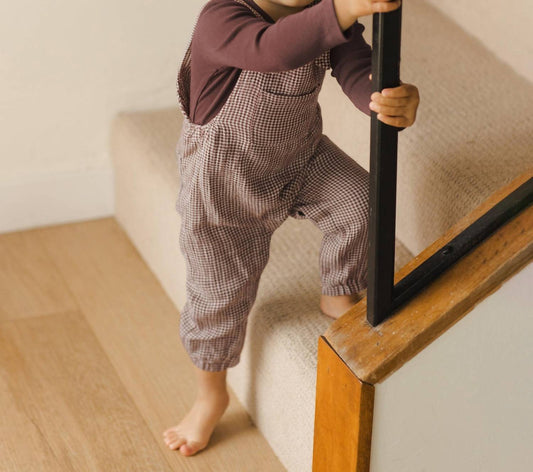 Quincy Mae - Baby Adjustable Straps With Coconut Buttons Overall