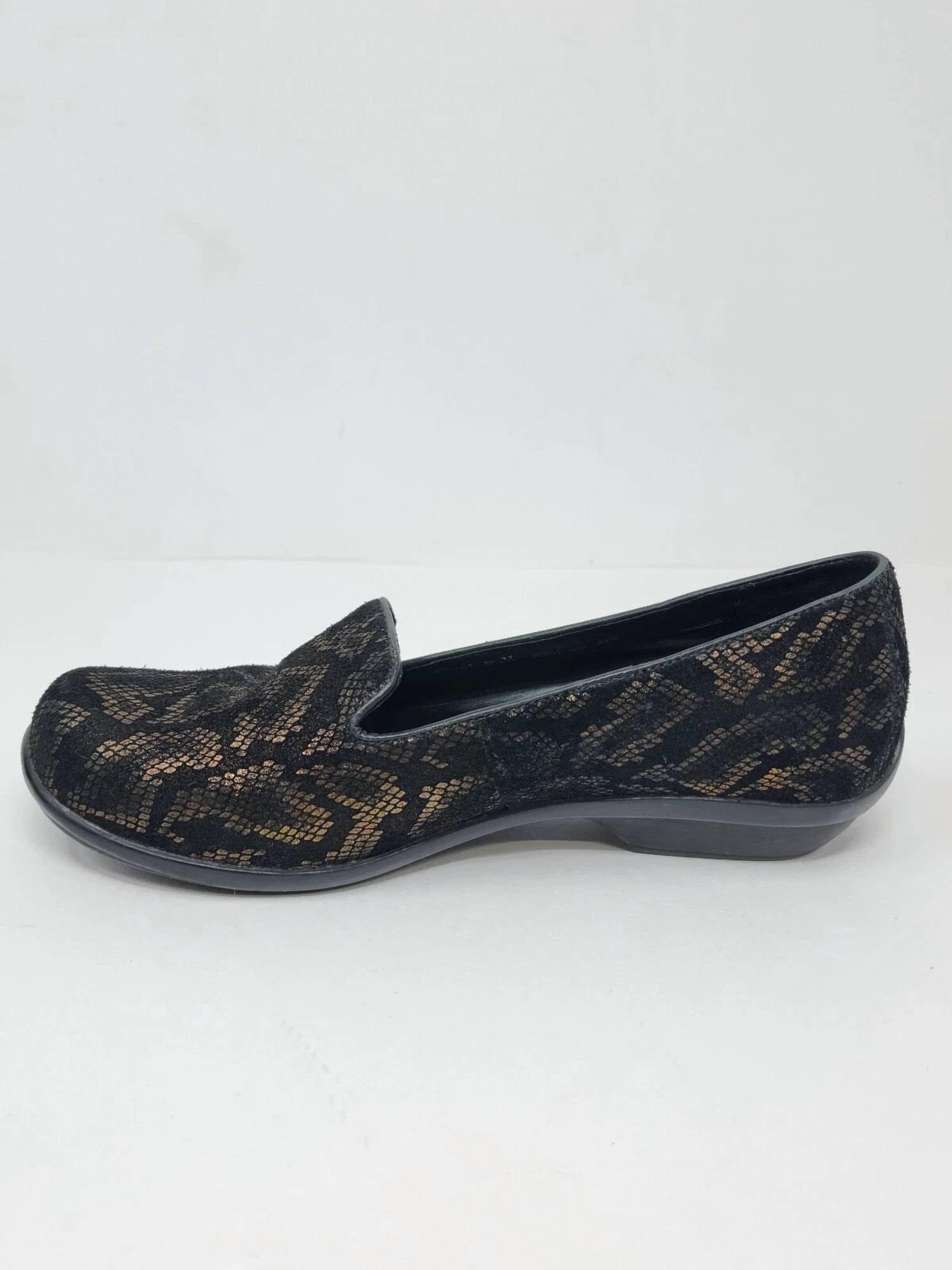 dansko Women's Olivia Loafer in metallic - women's flats - detail view