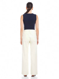 Fifteen Twenty - Sophia Faux Leather Wide-leg Pants