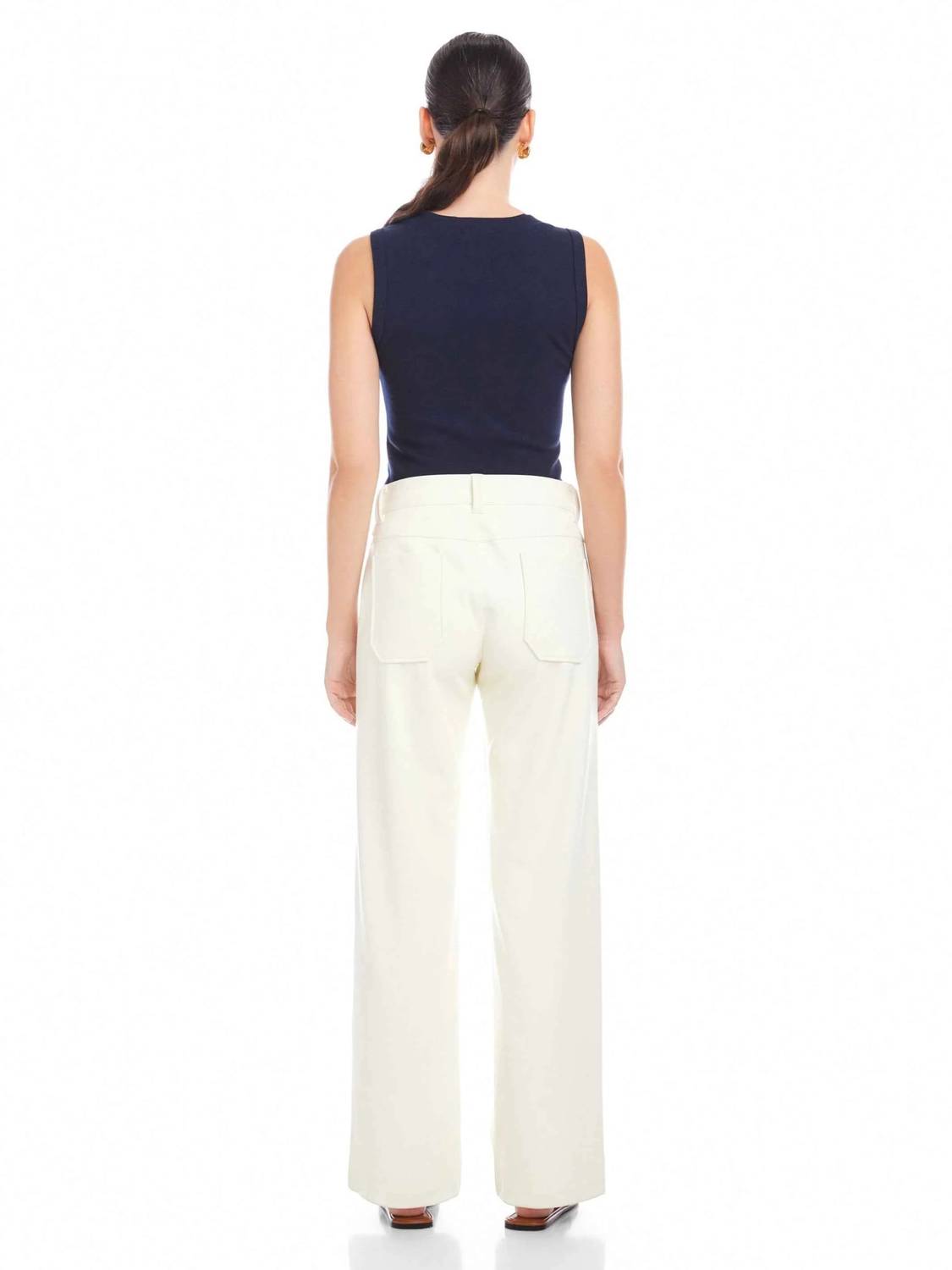 Fifteen Twenty - Sophia Faux Leather Wide-leg Pants