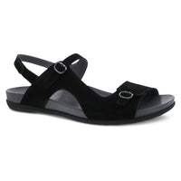 dansko WOMEN'S JORDYN SANDAL in black nubuck - women's sandal