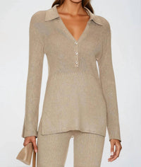 525 America - Women's Gemma Ribbed Polo Top