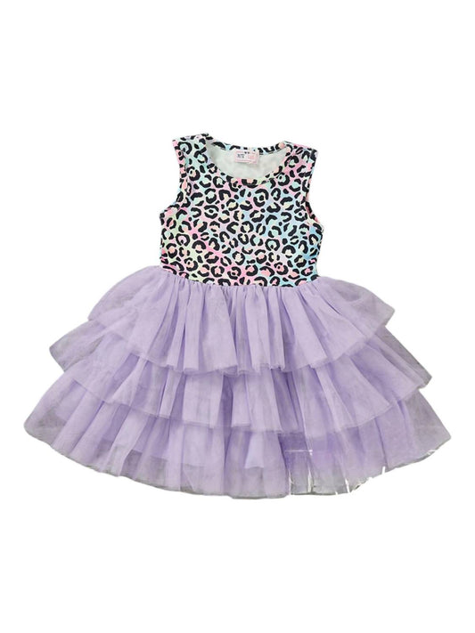 Pete + Lucy - Girl's Lisa's Leopard Tulle Dress