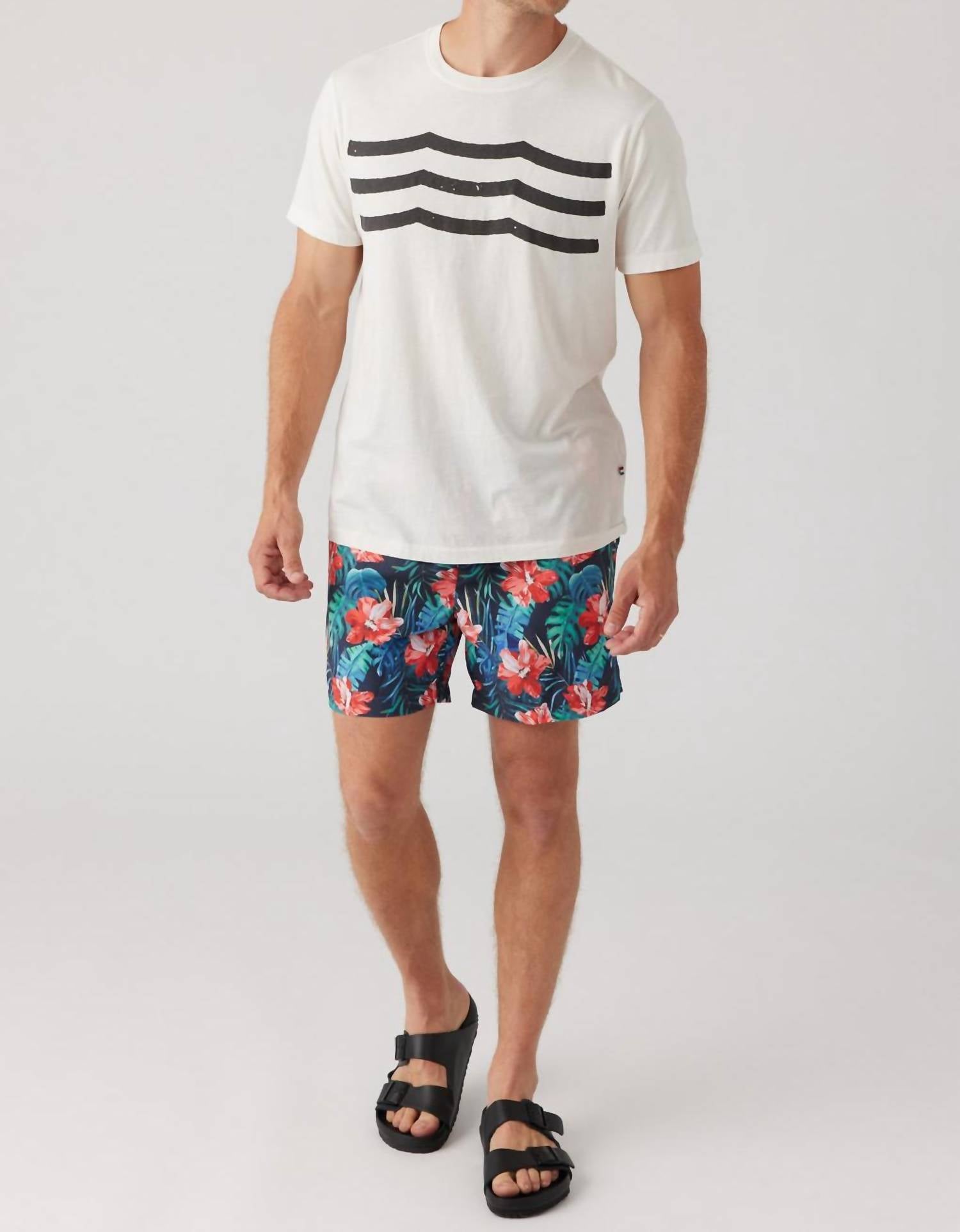 Sol Angeles - Men's Hibiscus Floral Swim Short