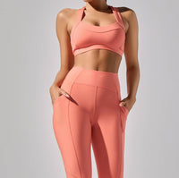 HEROINE SPORT Dalia High-performance Bra in coral - women's intimate - detail view
