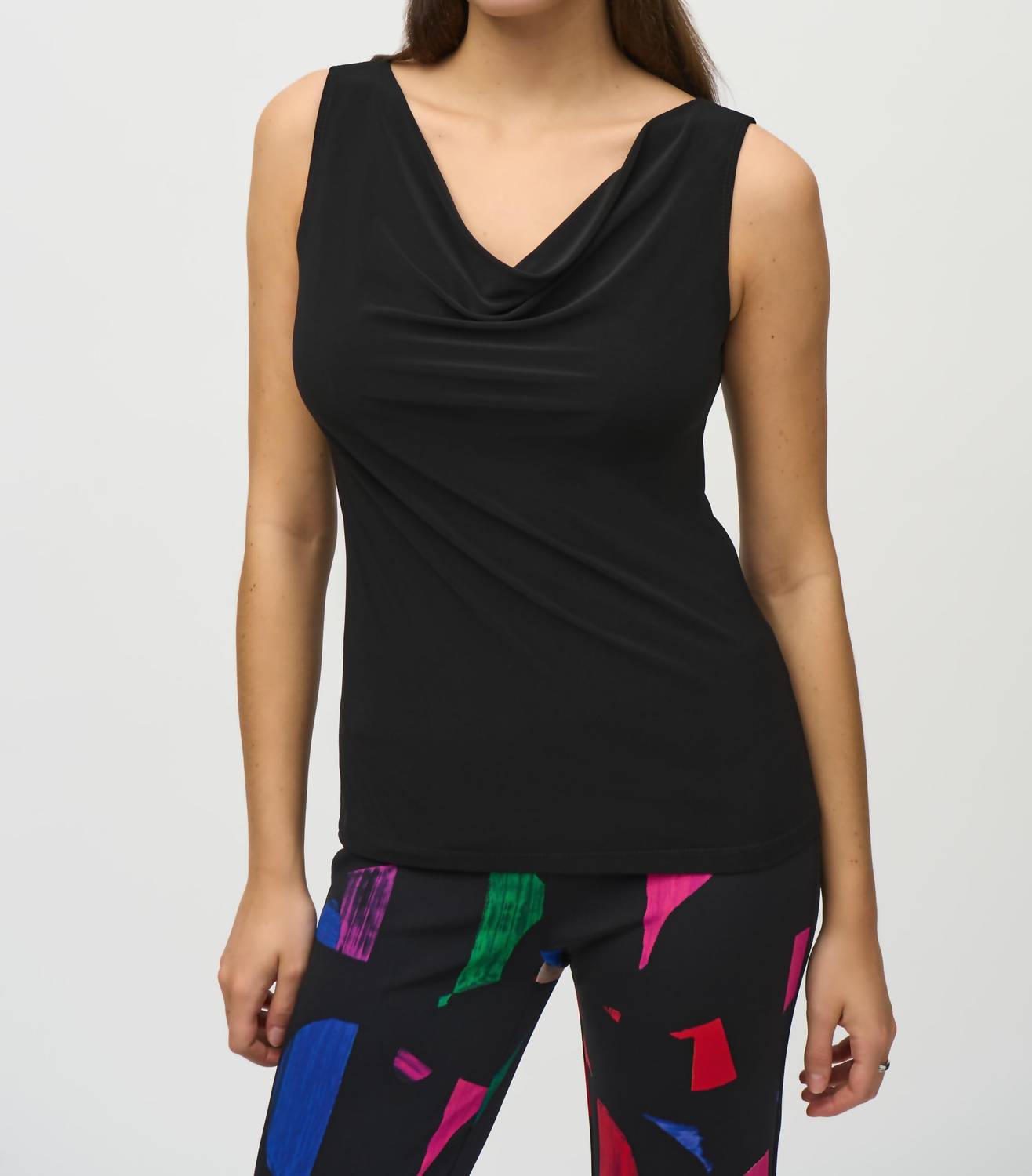 Joseph Ribkoff - Cowl Neck Sleeveless Top