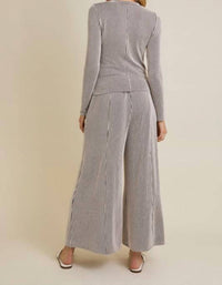 Gilli - Striped Wide Leg Pant Set