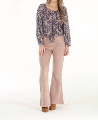 Paparazzi - Voile Floral Peasant Blouse