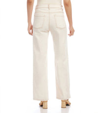 Karen Kane Nova Natural Wide Leg Jeans - women's pants - alternate view