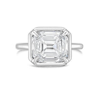Diana M Jewels - Asscher-cut Lab-grown Diamond Bezel Ring - 8.00 Cts