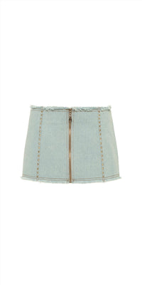Siedrés - Loran Crystal Embellished Denim Mini Skirt