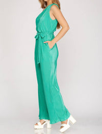 She + Sky - One Shoulder Jumpsuit